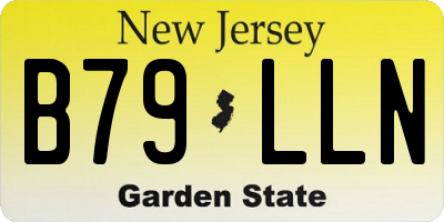 NJ license plate B79LLN