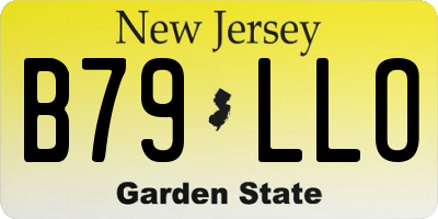 NJ license plate B79LLO