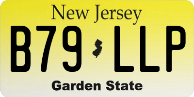 NJ license plate B79LLP