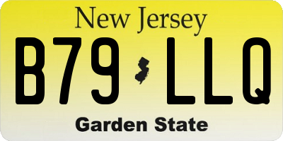 NJ license plate B79LLQ