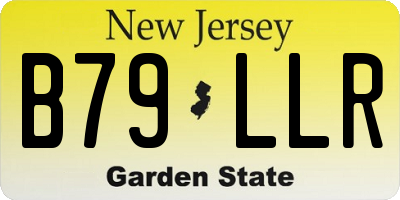 NJ license plate B79LLR