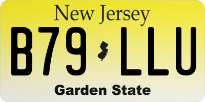 NJ license plate B79LLU