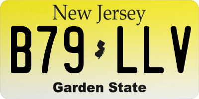 NJ license plate B79LLV