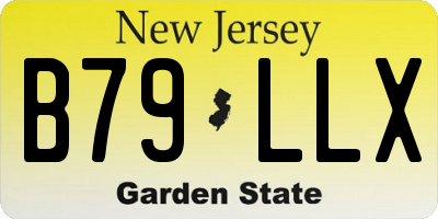 NJ license plate B79LLX