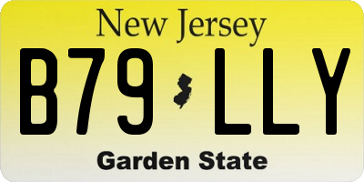 NJ license plate B79LLY