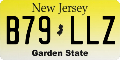 NJ license plate B79LLZ