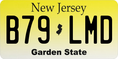 NJ license plate B79LMD