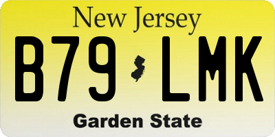 NJ license plate B79LMK