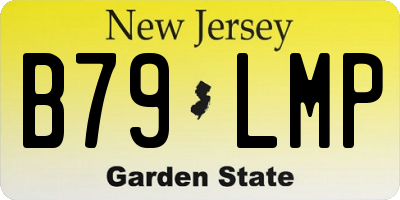 NJ license plate B79LMP