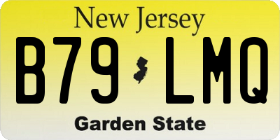 NJ license plate B79LMQ