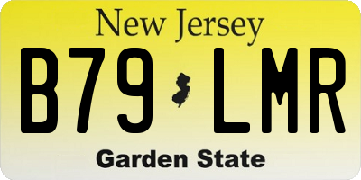 NJ license plate B79LMR