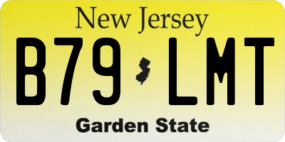 NJ license plate B79LMT