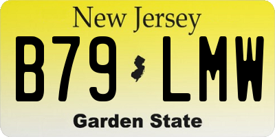 NJ license plate B79LMW