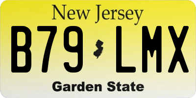 NJ license plate B79LMX