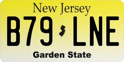 NJ license plate B79LNE
