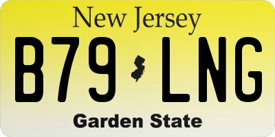 NJ license plate B79LNG