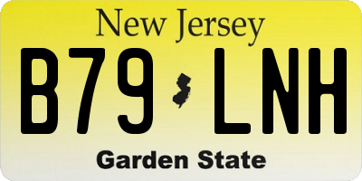 NJ license plate B79LNH