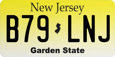 NJ license plate B79LNJ