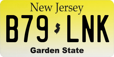 NJ license plate B79LNK