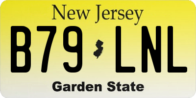 NJ license plate B79LNL