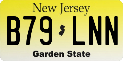 NJ license plate B79LNN