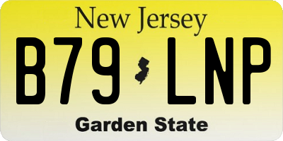 NJ license plate B79LNP