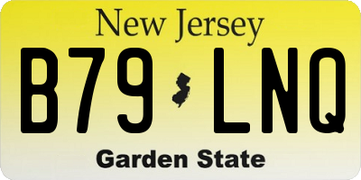 NJ license plate B79LNQ