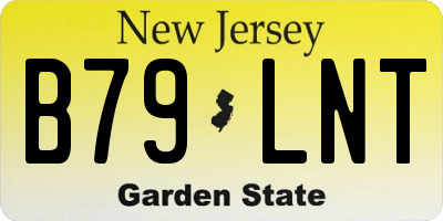 NJ license plate B79LNT