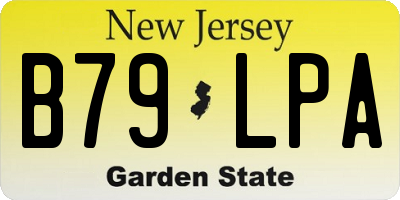 NJ license plate B79LPA