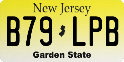NJ license plate B79LPB