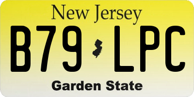 NJ license plate B79LPC