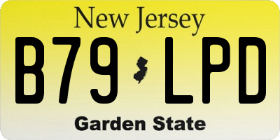 NJ license plate B79LPD