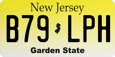 NJ license plate B79LPH