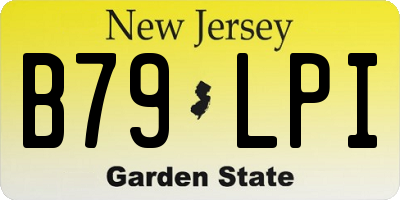 NJ license plate B79LPI