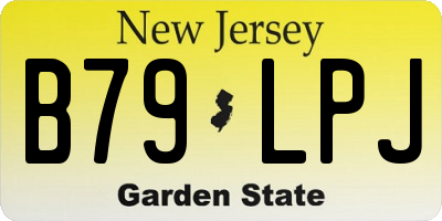 NJ license plate B79LPJ