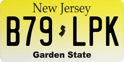 NJ license plate B79LPK