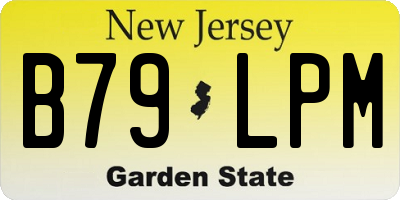 NJ license plate B79LPM