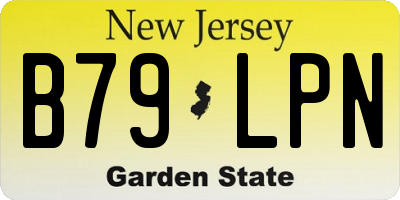 NJ license plate B79LPN