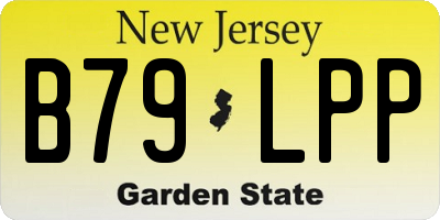 NJ license plate B79LPP