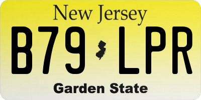 NJ license plate B79LPR
