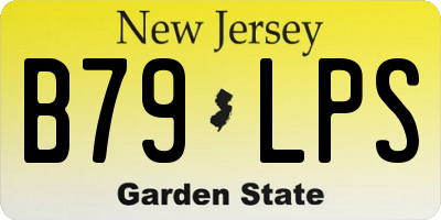 NJ license plate B79LPS