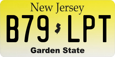 NJ license plate B79LPT