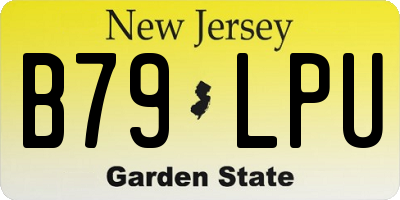NJ license plate B79LPU