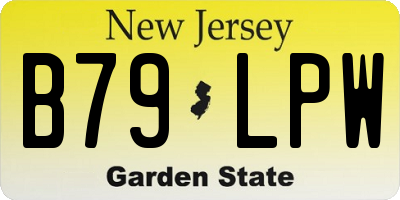 NJ license plate B79LPW