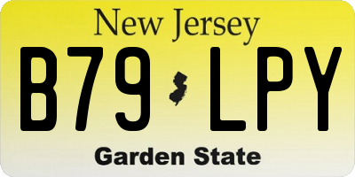 NJ license plate B79LPY