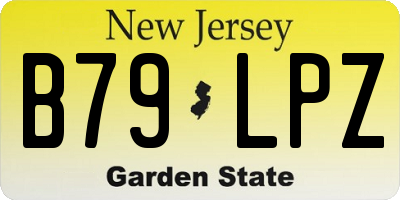 NJ license plate B79LPZ