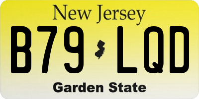 NJ license plate B79LQD