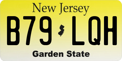 NJ license plate B79LQH