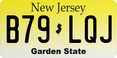 NJ license plate B79LQJ