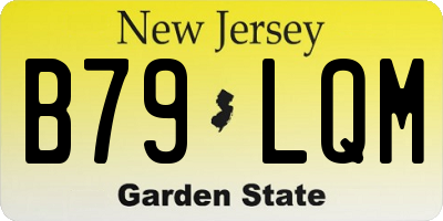 NJ license plate B79LQM